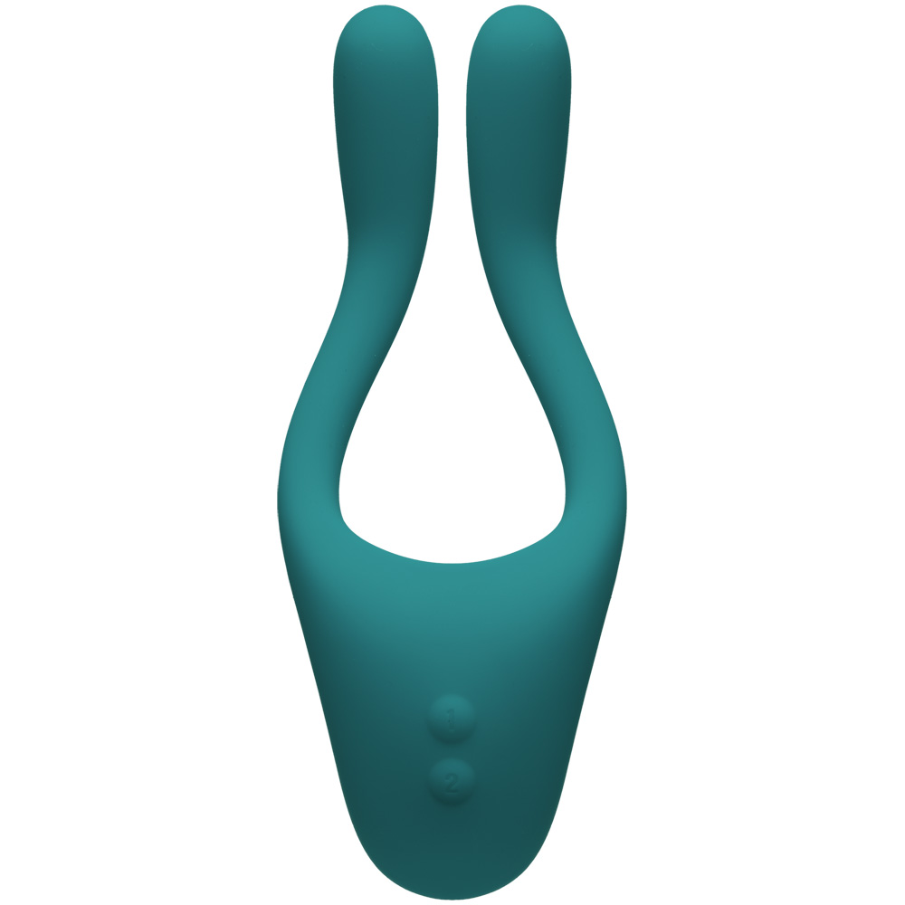 Tryst V2 Bendable Multi Erogenous Zone Massager With Remote Teal Foxy Bunny